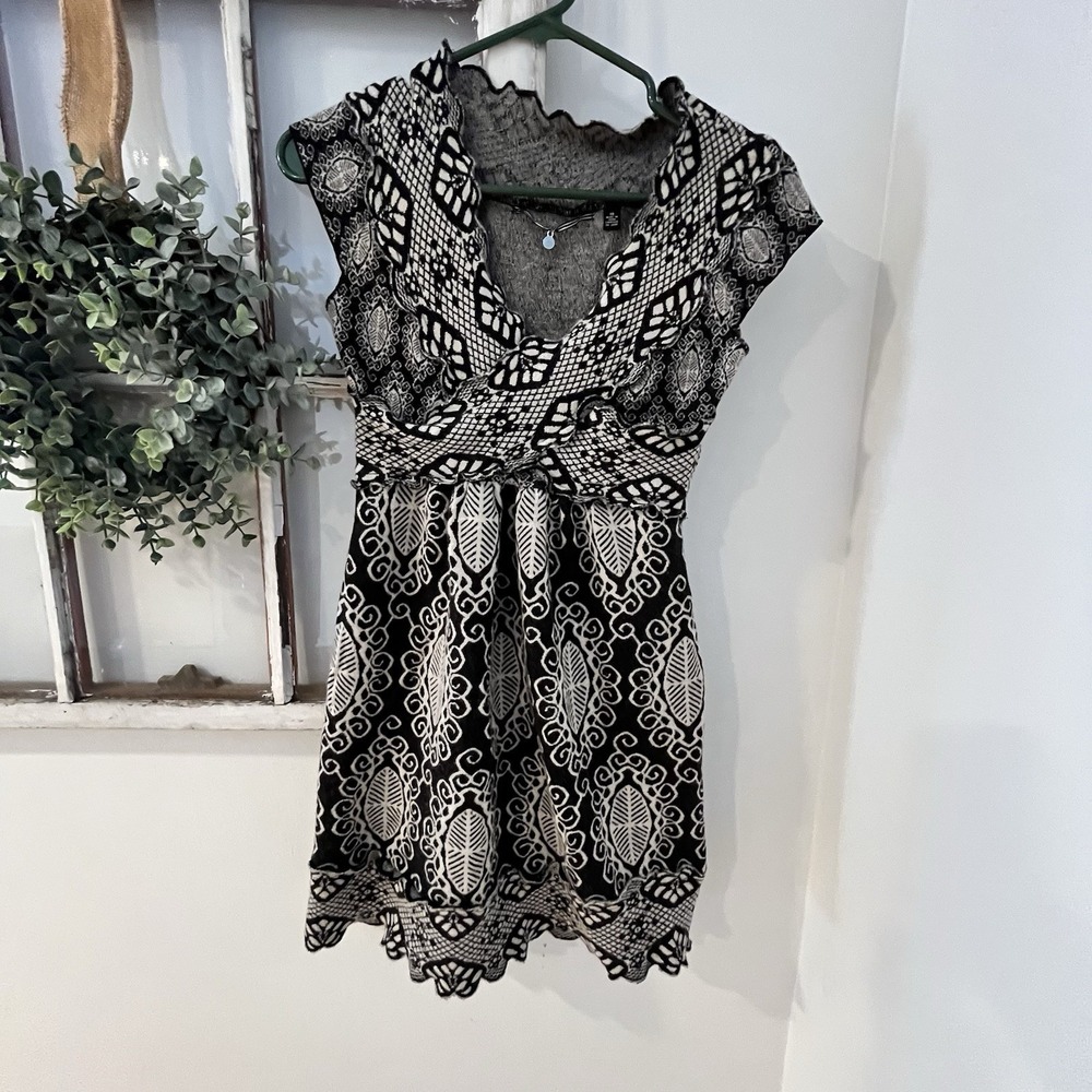 Anthropology Knitted And Knotted Wool‎ Blend Natural Crunchy Sweater Dress XS